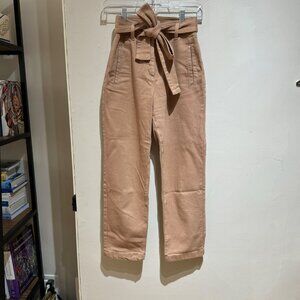 Aritzia Wilfred Tie-Front Cropped Pants